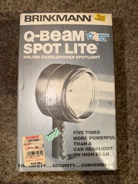 Vintage Used Brinkmann Q-Beam Spot Light 200,000  Working Tested